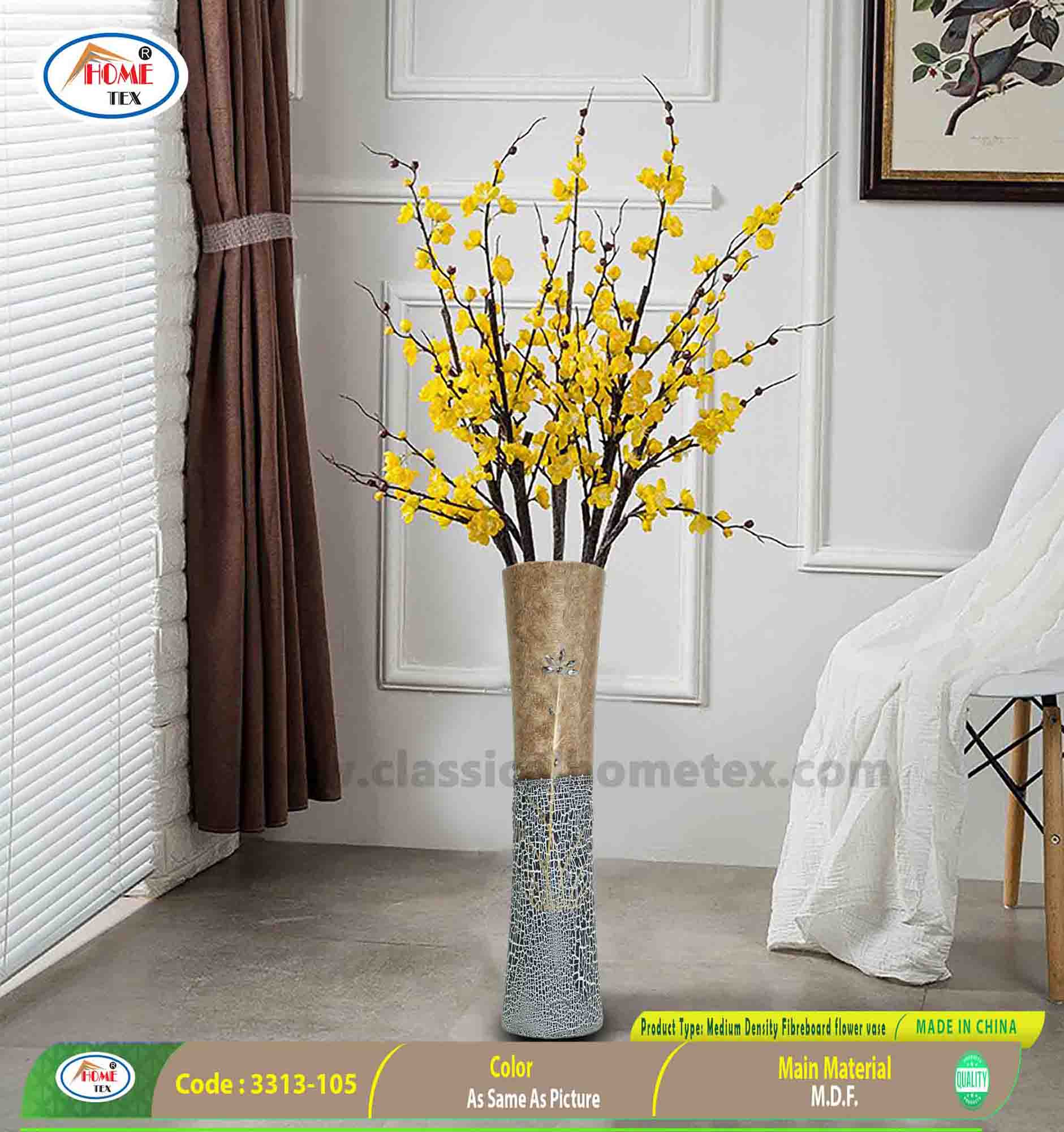 Color Coated Mild Steel Flower Vase Tripod Stand, For Decoration