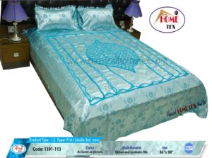 I.C. Paper Print Candle Bed Cover