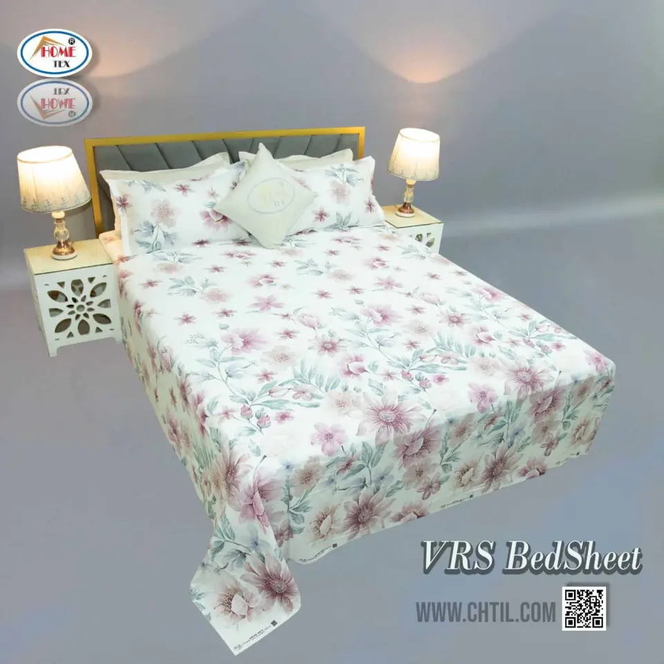 VRS SATIN PRINT BED SHEET - 3443-284