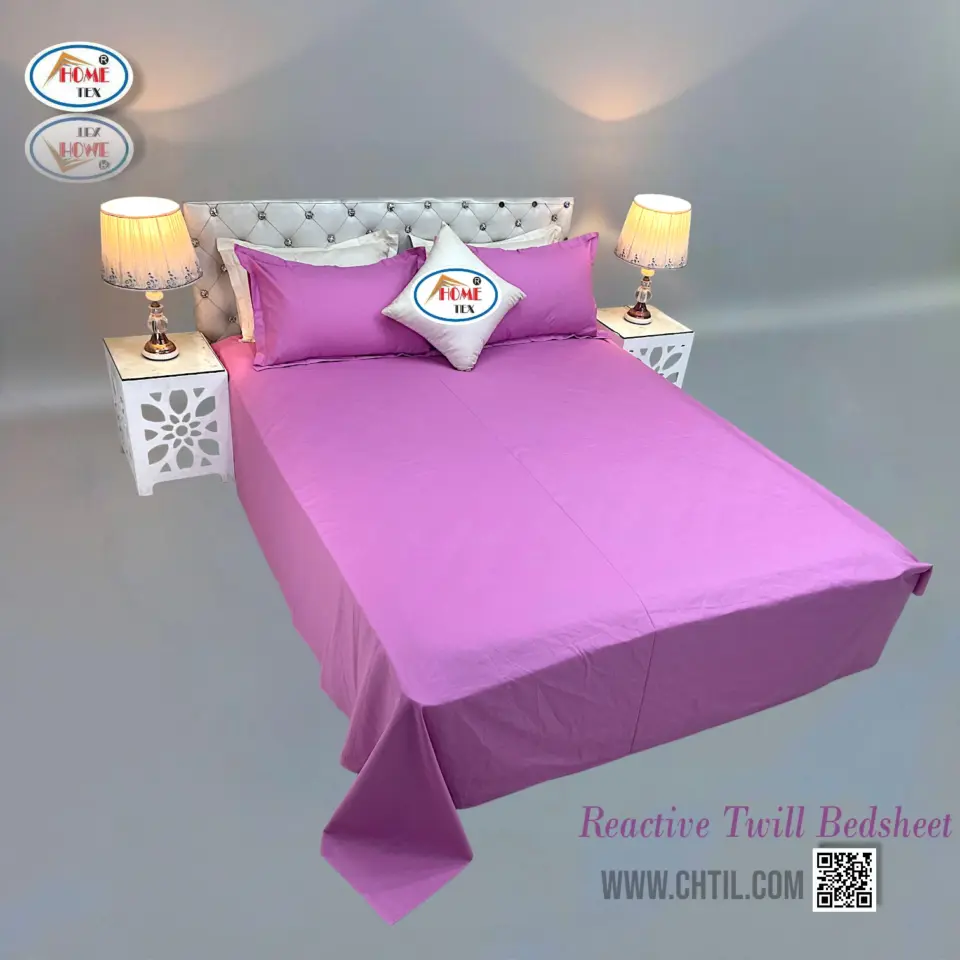 Reactive Twill Bed Sheet 5139-152 (One Color)