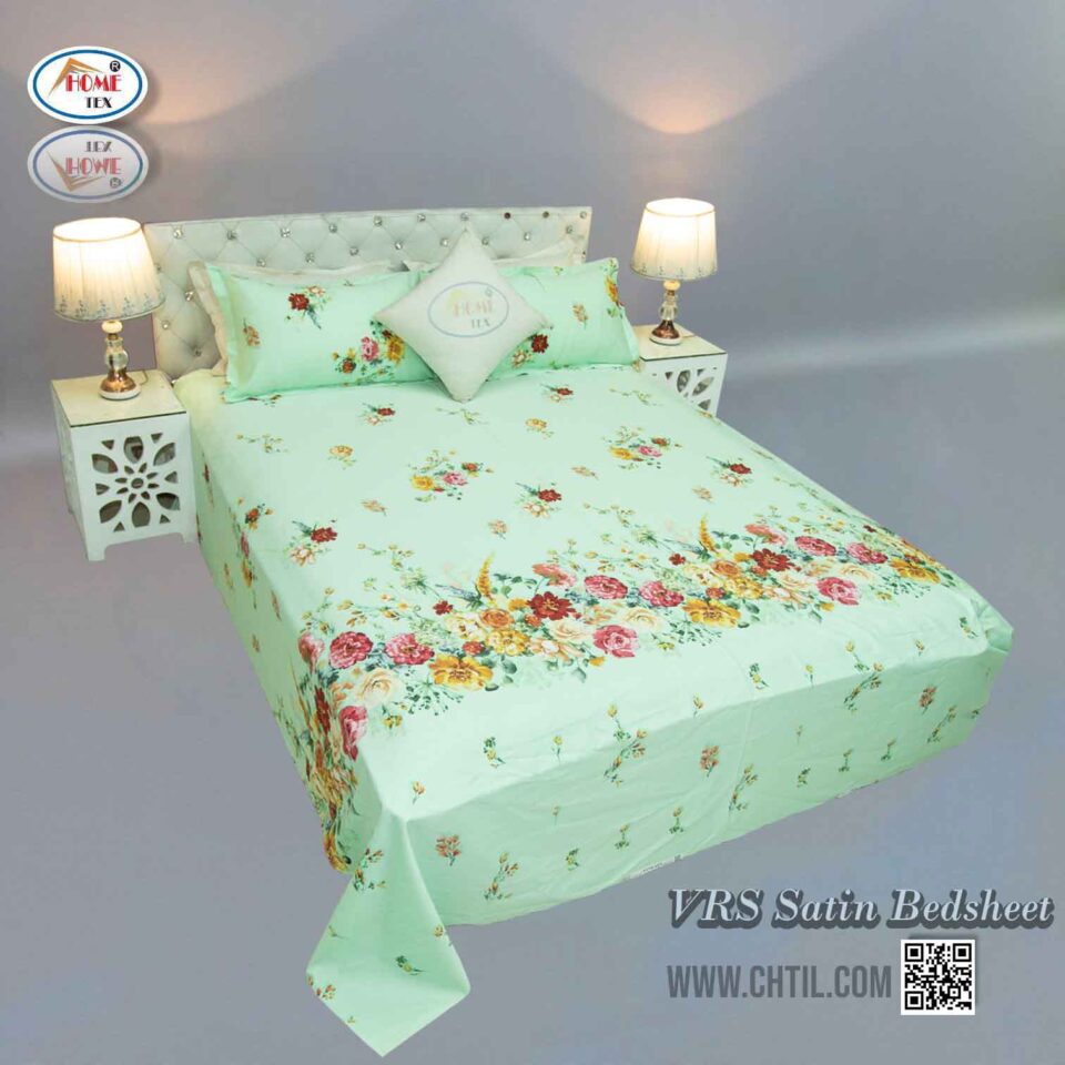 VRS SATIN PRINT BED SHEET - 3443-218