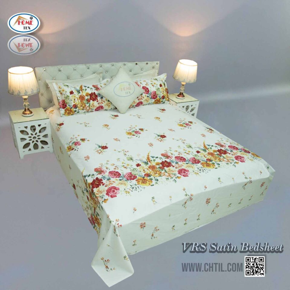 VRS SATIN PRINT BED SHEET - 3443-219