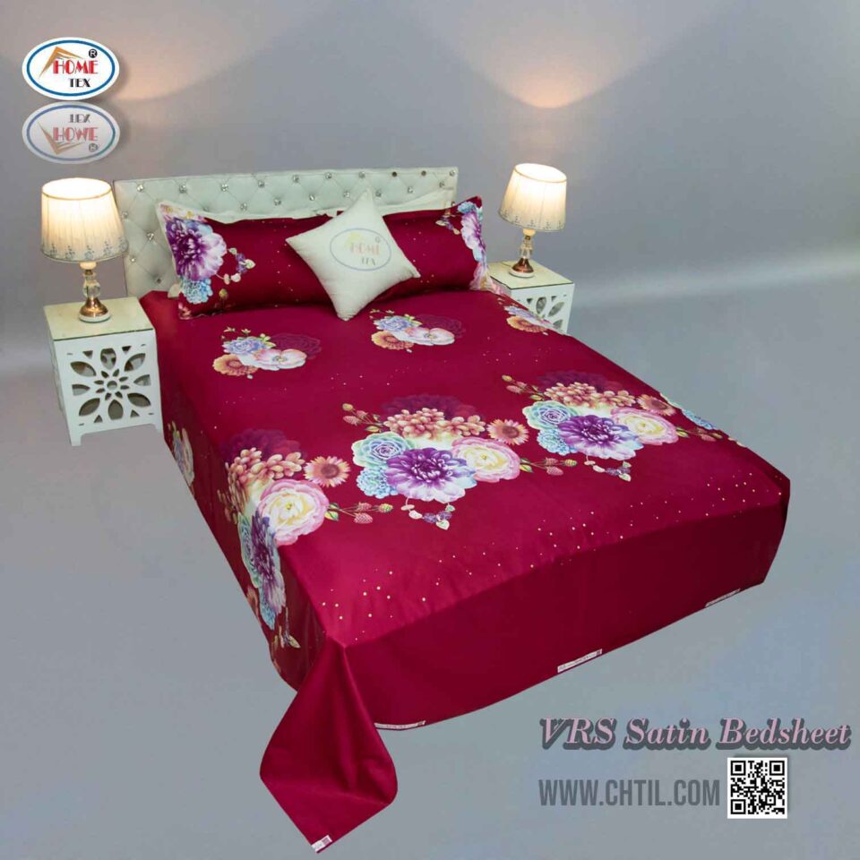 VRS SATIN PRINT BED SHEET - 3443-233