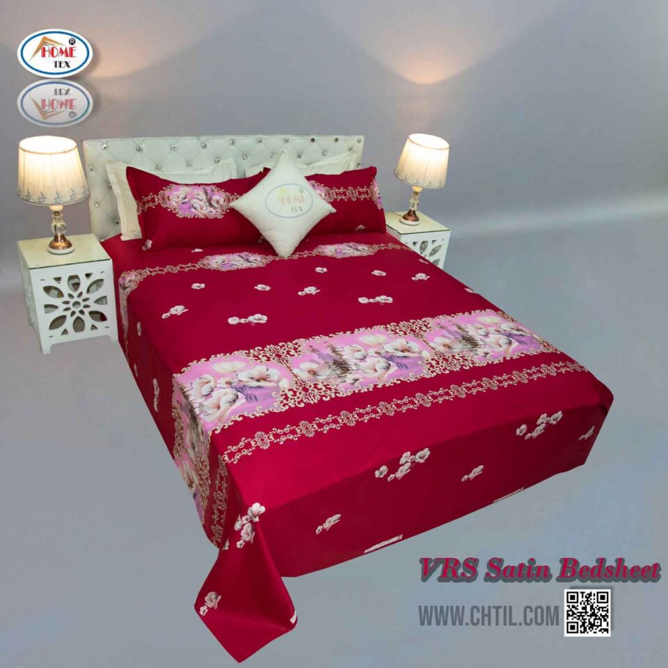 VRS SATIN PRINT BED SHEET - 3443-255