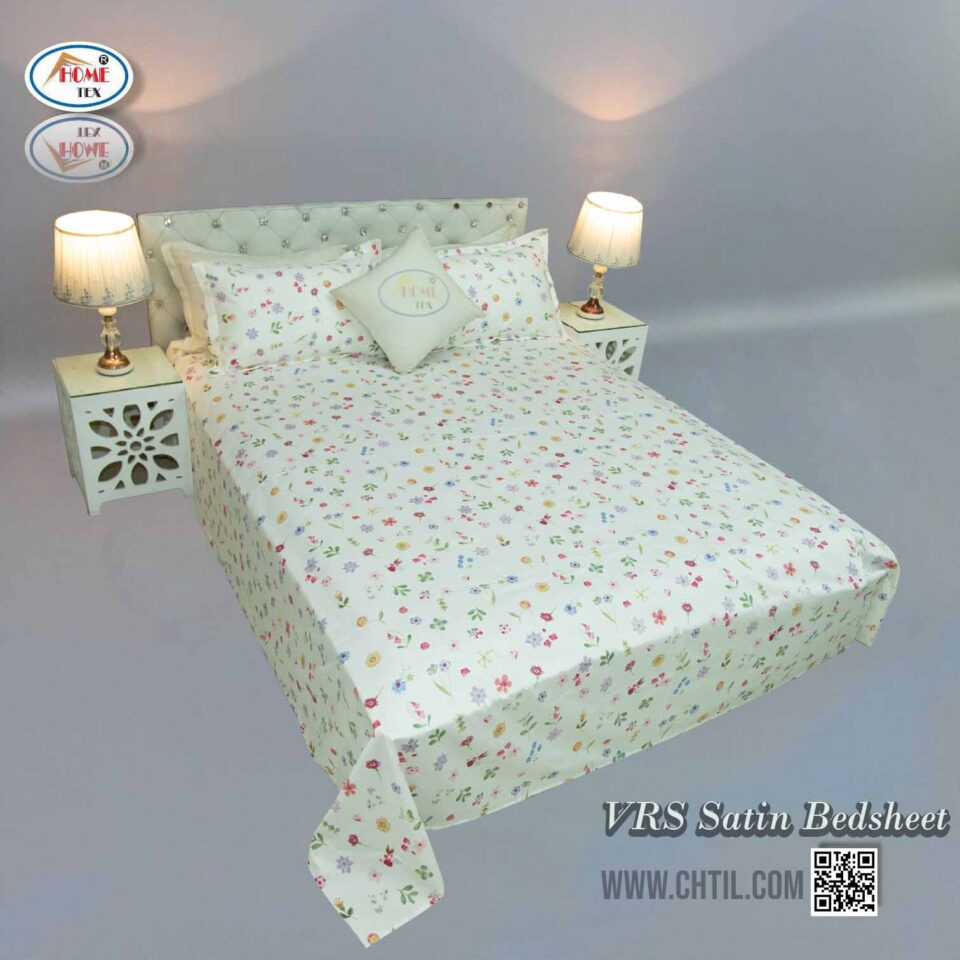 Vrs Satin Print Bed Sheet - 3443-266