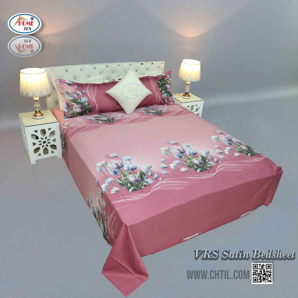 VRS SATIN PRINT BED SHEET - 3443-279