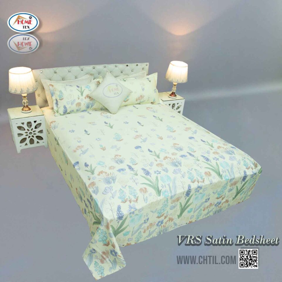 VRS SATIN PRINT BED SHEET - 3443-282