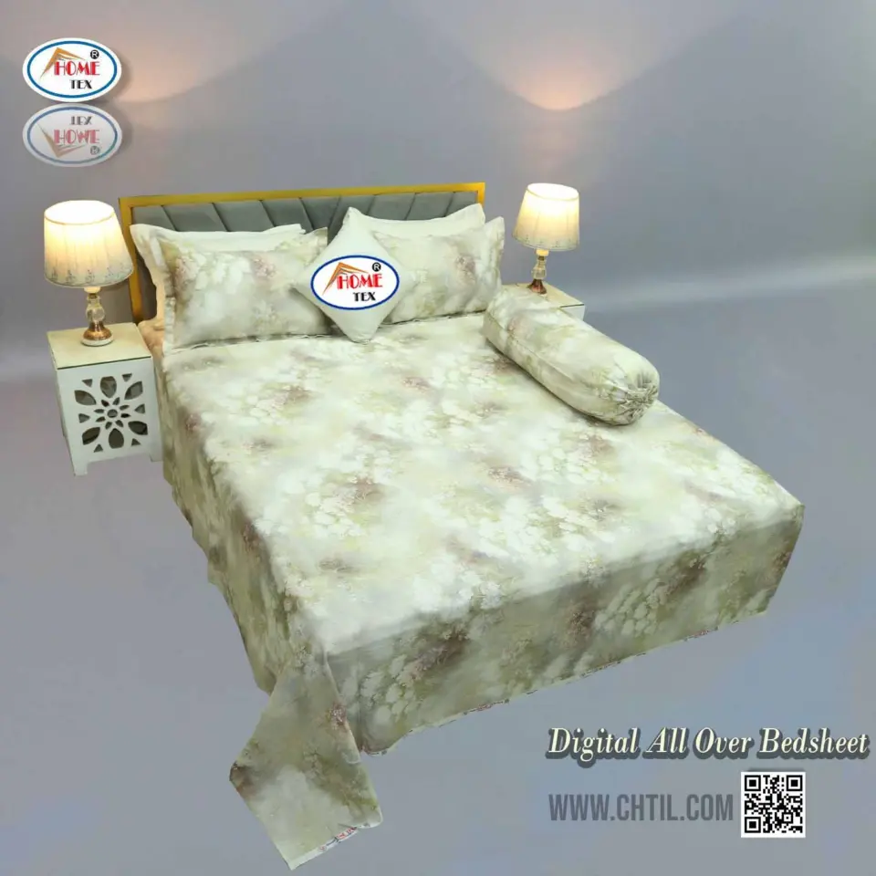 DIGITAL ALL OVER BED SHEET (4PCS SET) - 7274-130