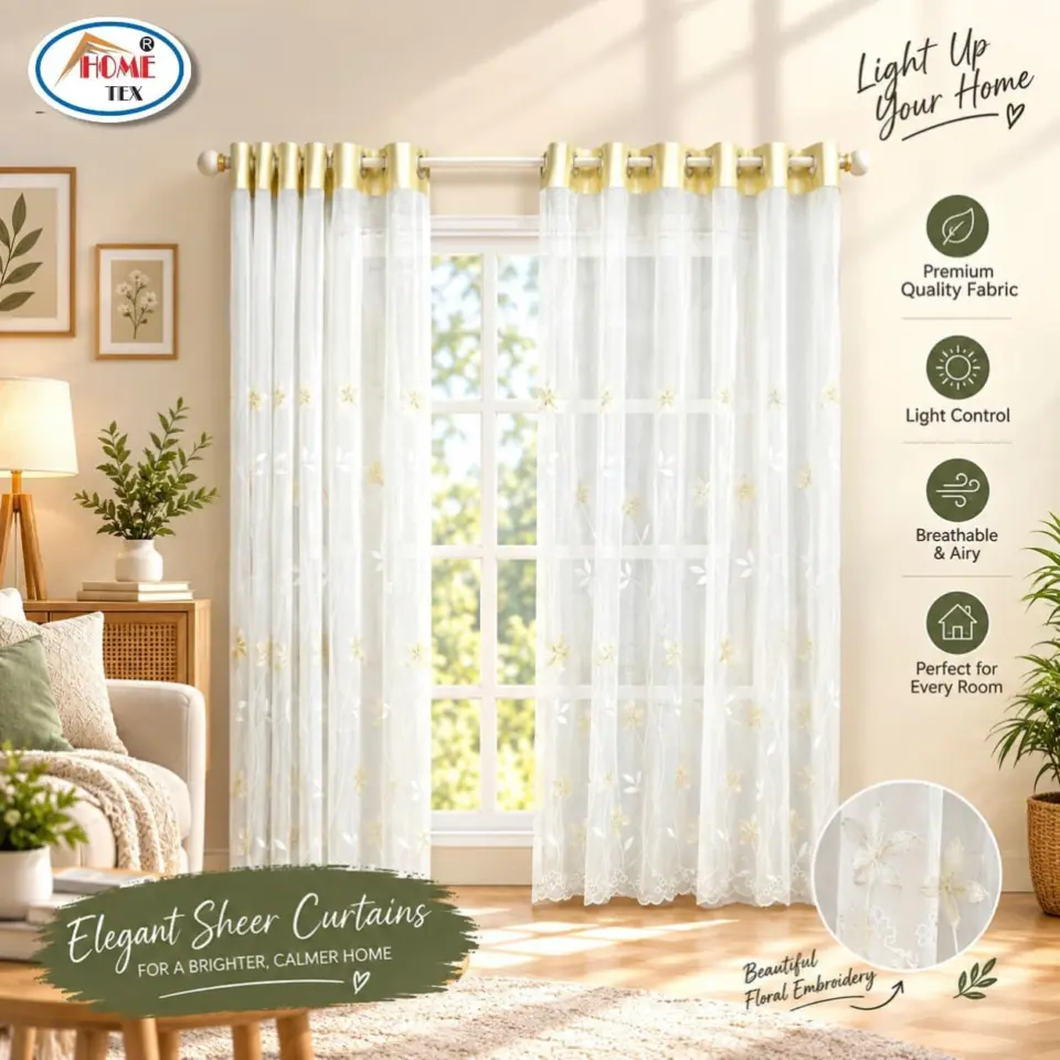 Tissue CURTAINS 1801-102 (Per Piece)